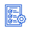 Checklist icon representing optimisation and improvement of clinic booking systems